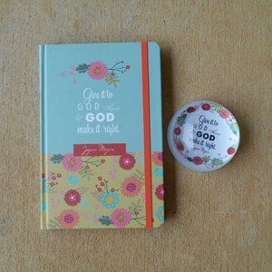 Give it to God Paperweight and Journal Set NWT